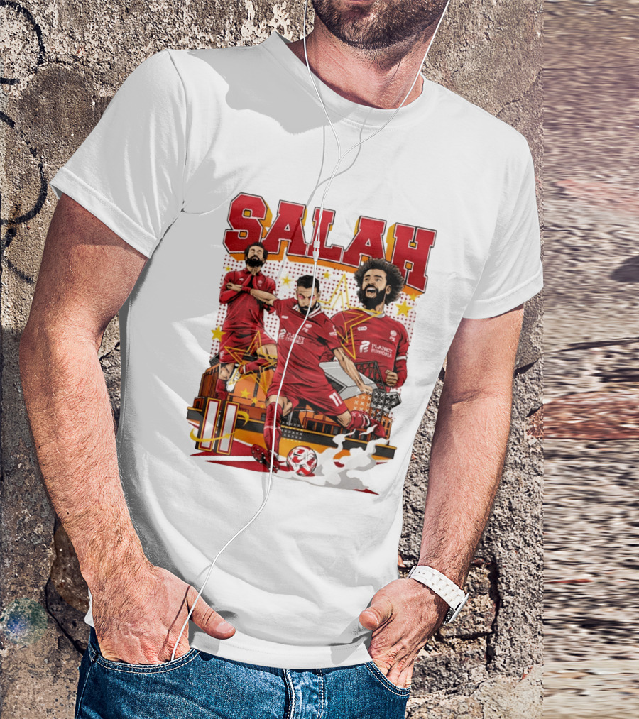 Mohamed Salah Liverpool FC Planet Euphoria Premier League T-Shirt