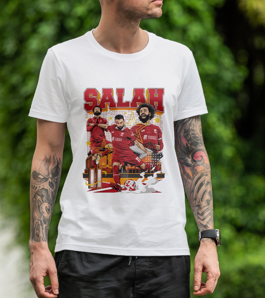 Mohamed Salah Liverpool FC Planet Euphoria Premier League T-Shirt