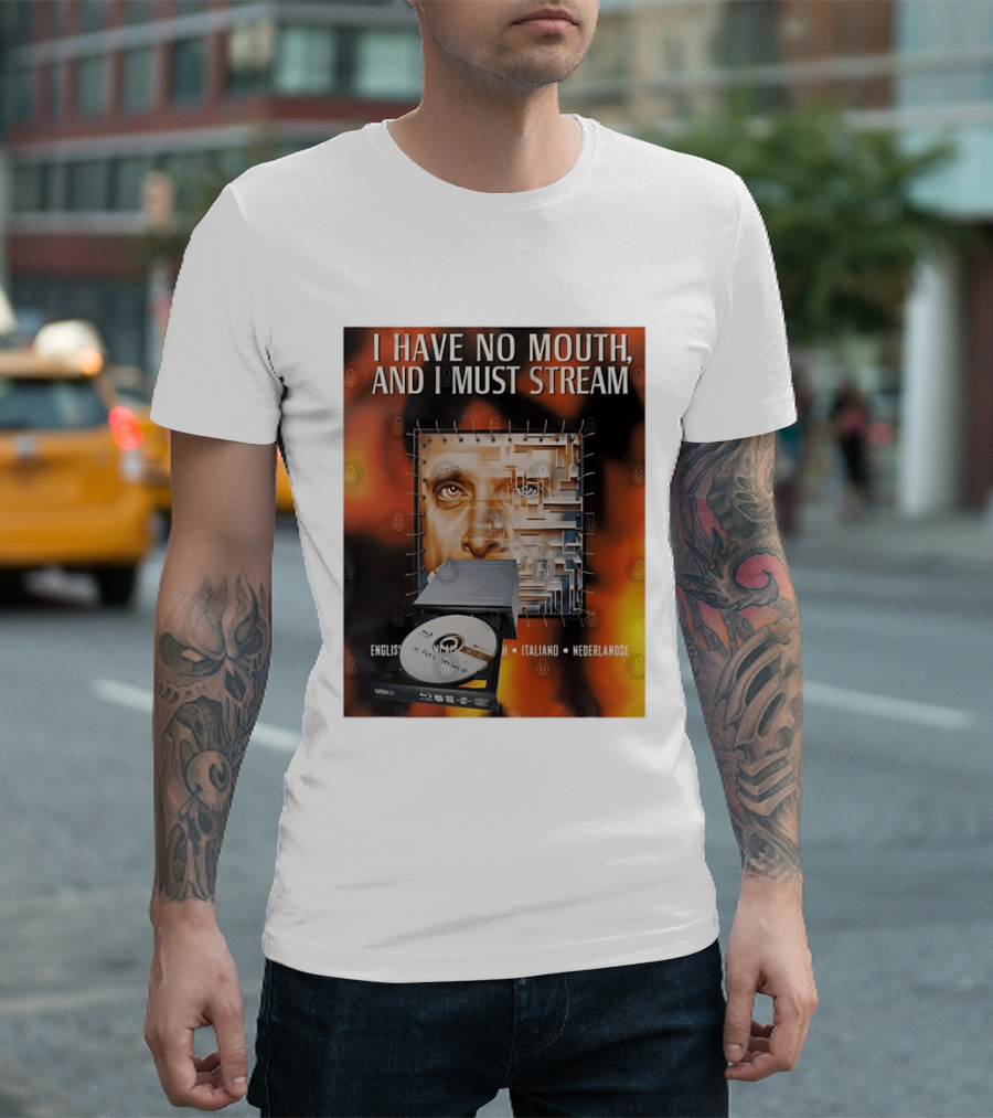 I Have No Mouth And I Must Stream Disc Drive Maze T-Shirt