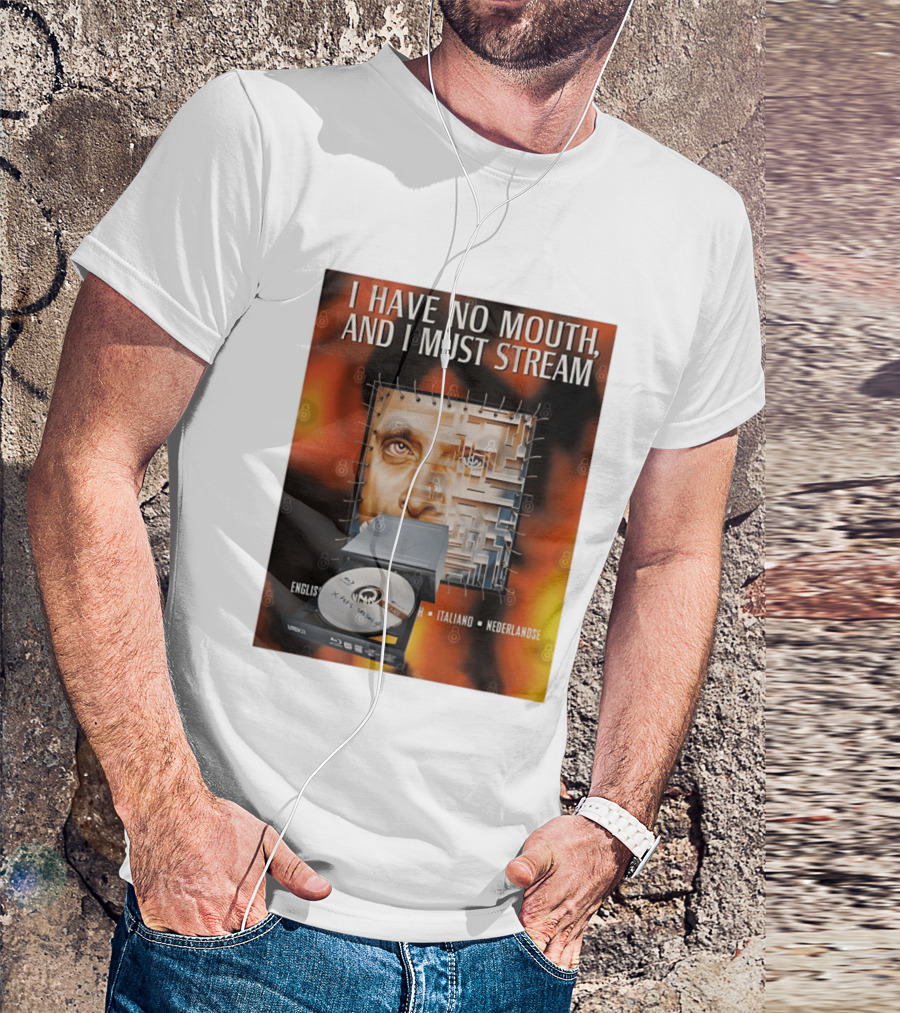 I Have No Mouth And I Must Stream Disc Drive Maze T-Shirt