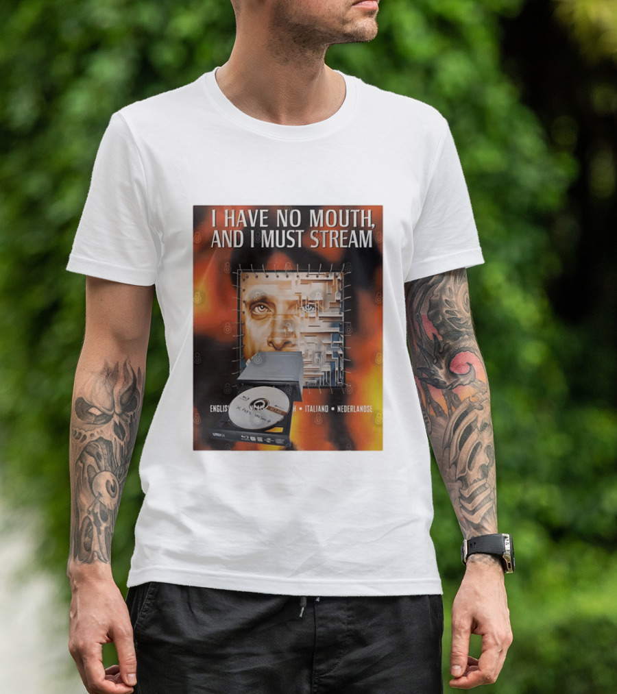 I Have No Mouth And I Must Stream Disc Drive Maze T-Shirt