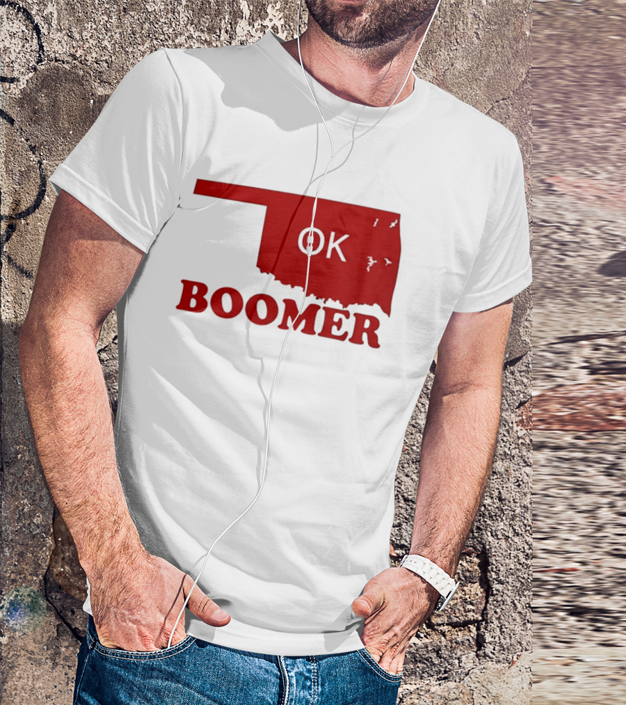 Oklahoma State OK Boomer Map T-Shirt
