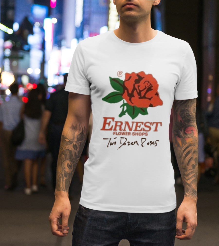 Ernest Flower Shops Two Dozen Roses Rose T-Shirt