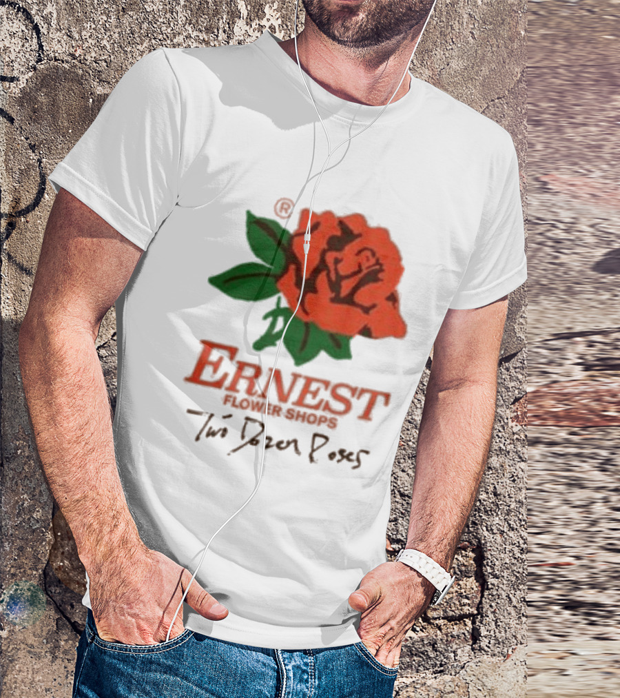 Ernest Flower Shops Two Dozen Roses Rose T-Shirt