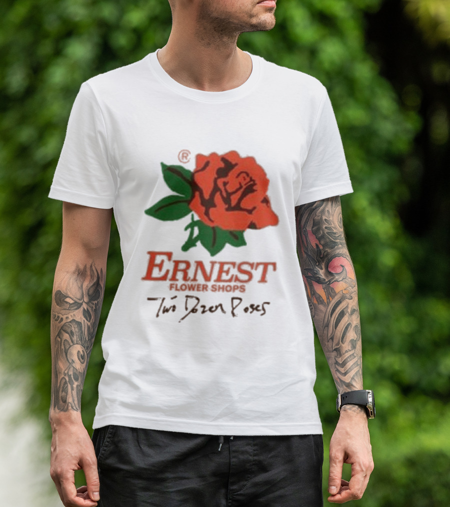 Ernest Flower Shops Two Dozen Roses Rose T-Shirt