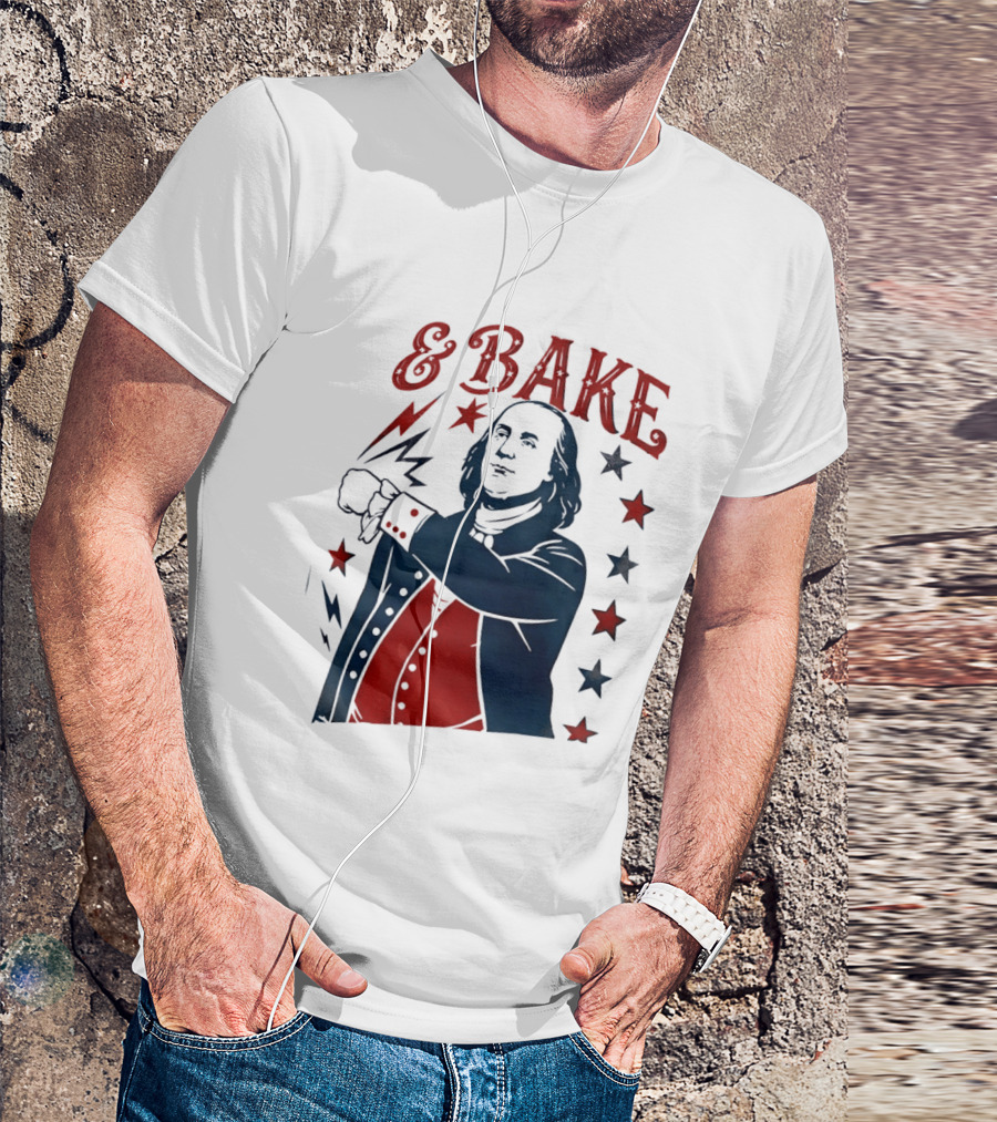 George Washington 4th Of July Bake American 250th Celebration T-Shirt