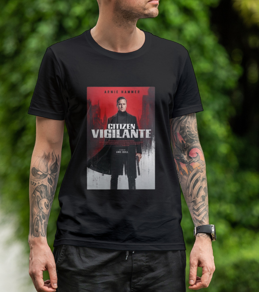 Armie Hammer Citizen Vigilante Film By Uwe Boll T-Shirt