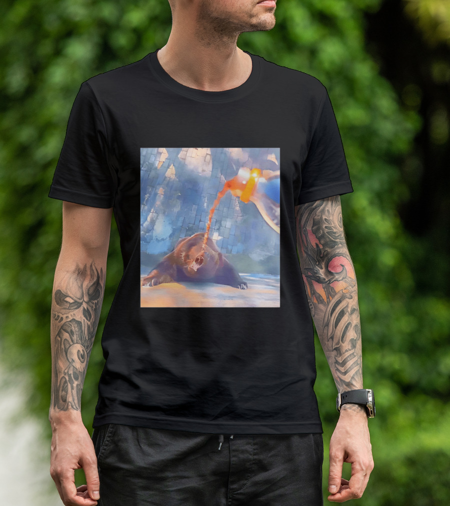 Bear Cola Bottle Wildlife Nature Animal Beverage Refreshment Zoo T-Shirt