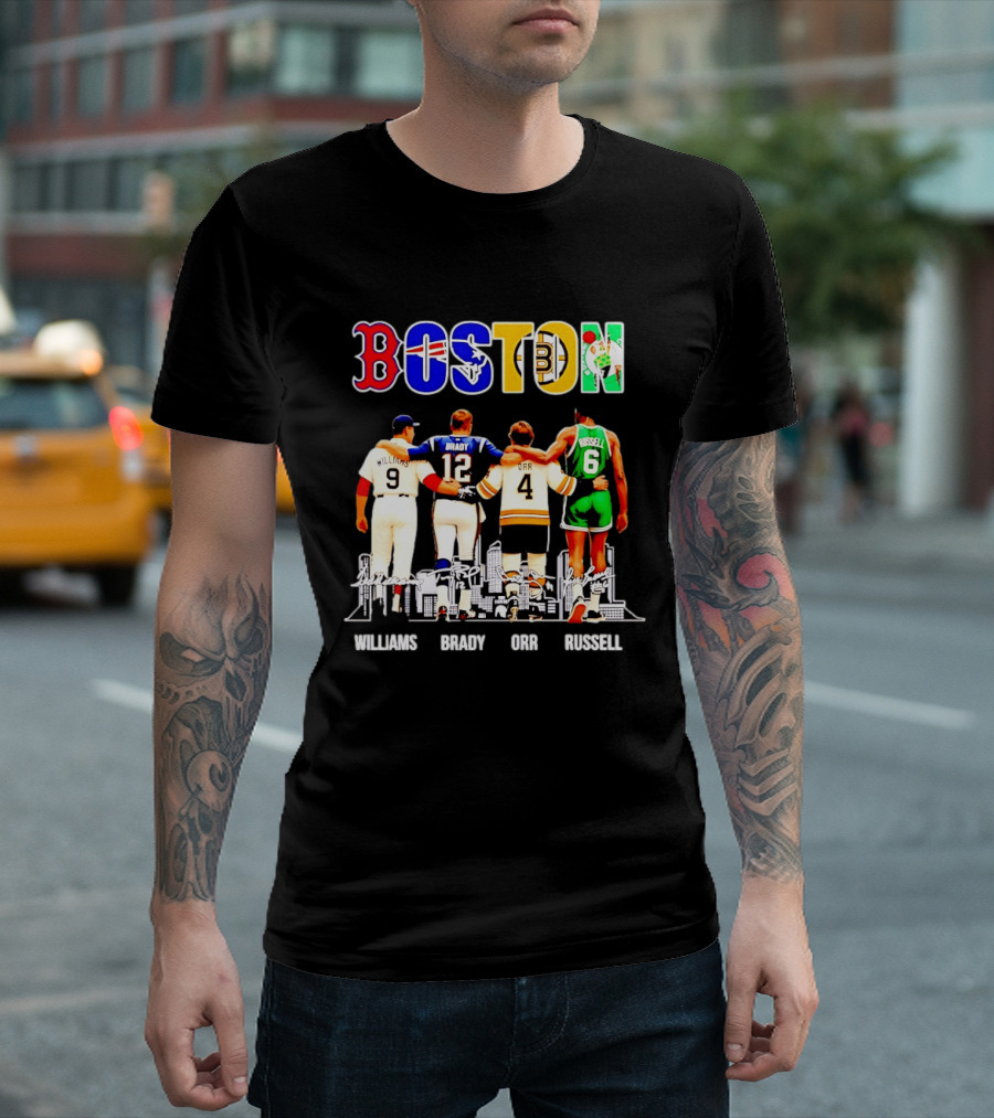 Boston Williams Brady Orr Russell Sports Legends T-Shirt