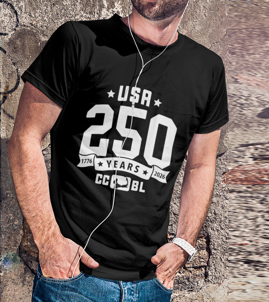 USA 250 Years 1776 2026 CCBL Anniversary T-Shirt