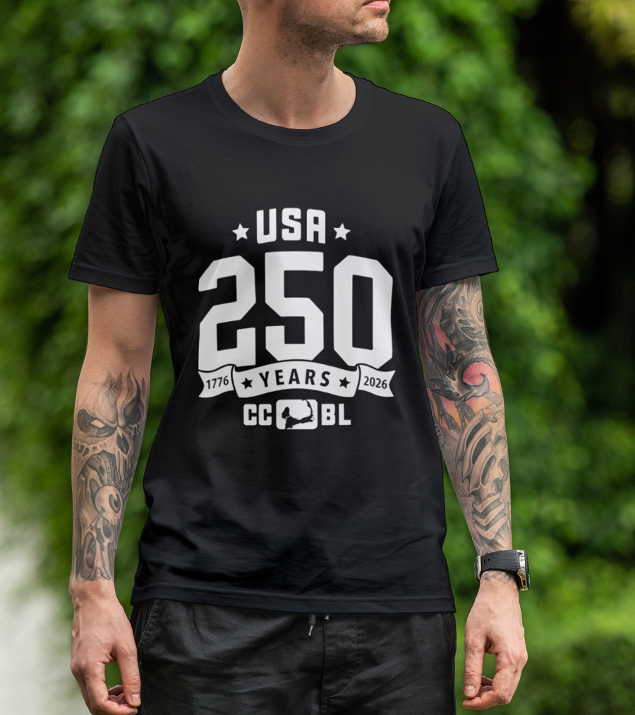 USA 250 Years 1776 2026 CCBL Anniversary T-Shirt