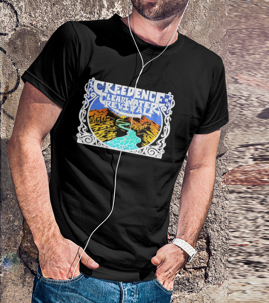 Creedence Clearwater Revival Retro Scenic Landscape T-Shirt