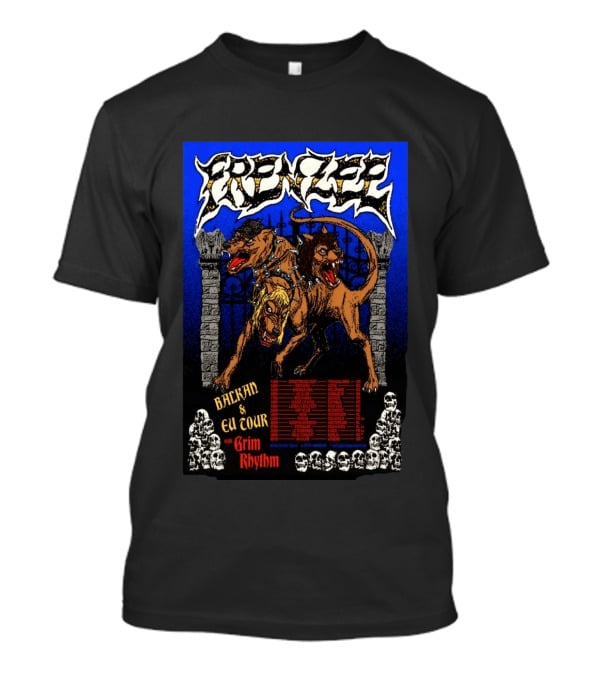 Frenzee Balkan And EU Tour 2026 With Grim Rhythm T-Shirt