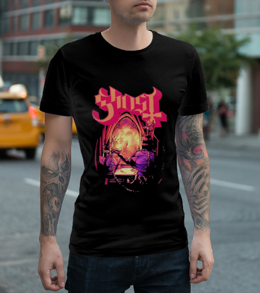 Ghost Band Summer 2026 Exclusive Dressing Room Gothic Mirror T-Shirt
