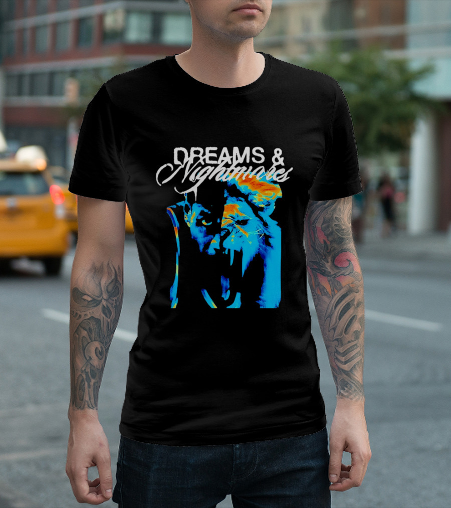 LeBron James Los Angeles Lakers Dreams Nightmares Watercolor Artistry T-Shirt