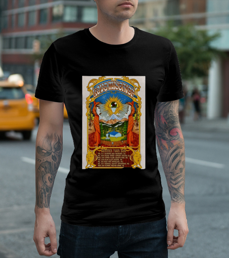Love Mischief Summer Tour 2026 Dates And Venues Psychedelic T-Shirt