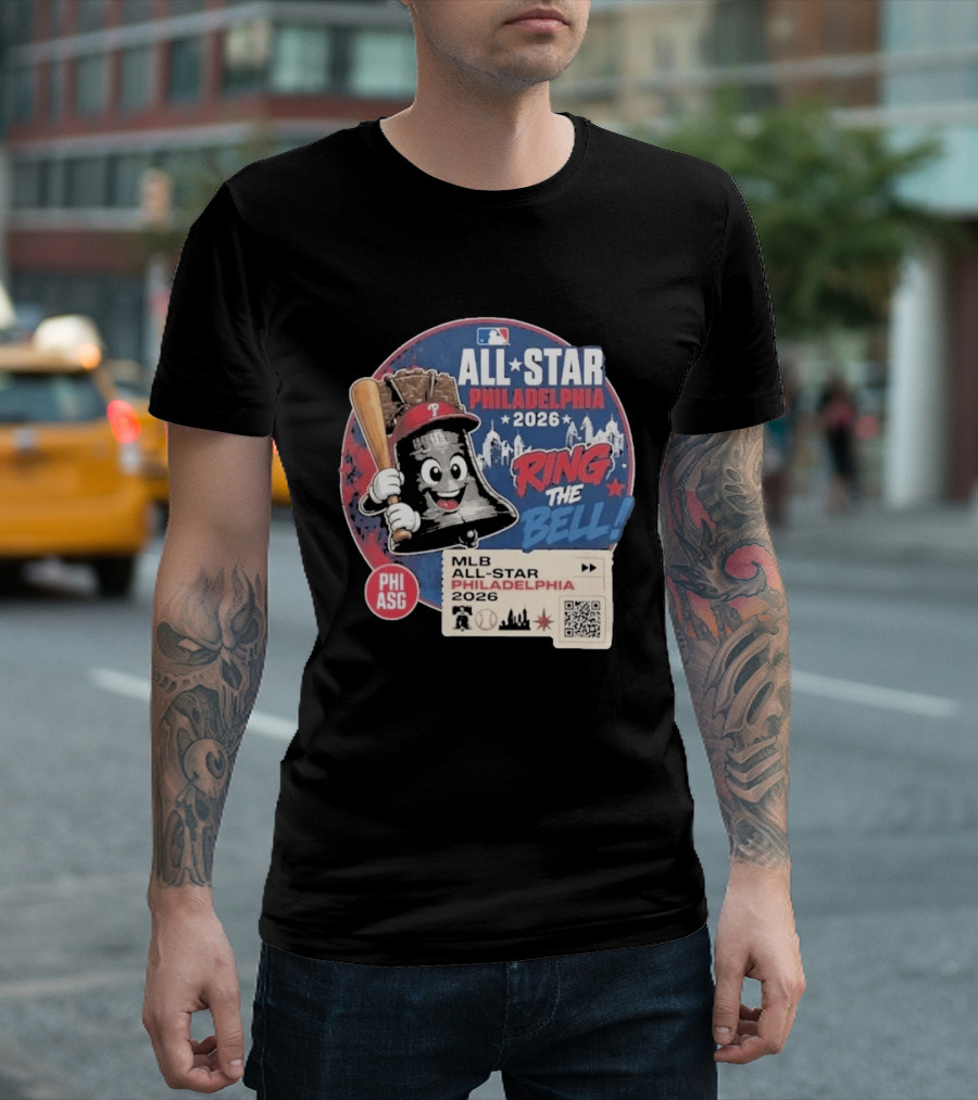 Philadelphia MLB All Star Game 2026 Ring The Bell Liberty Bell Baseball T-Shirt