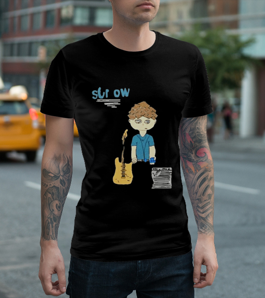 Sorrow Very Sorrow Days Blue Guitar T-Shirt