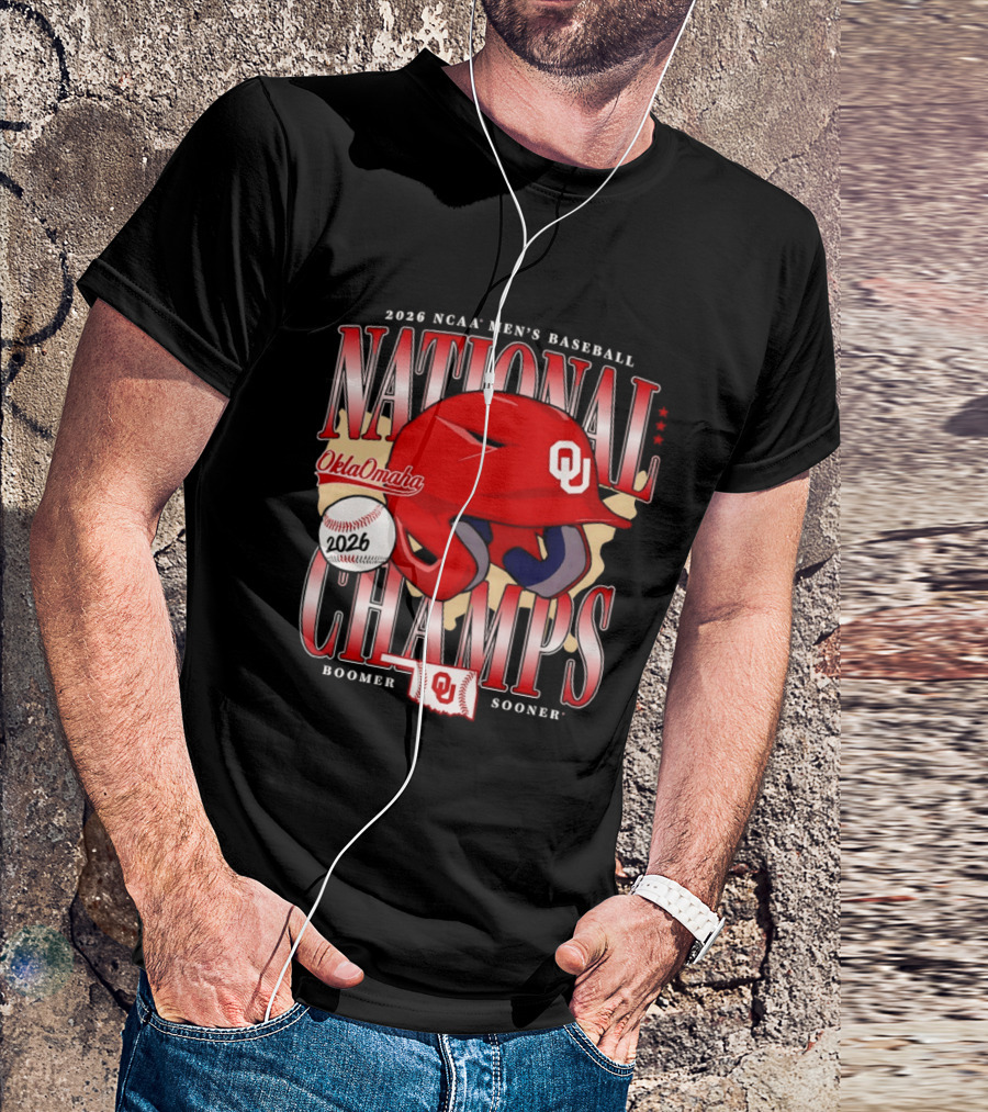 2026 NCAA Men's Baseball National Champs Oklahoma Sooners OklaOmaha Boomer T-Shirt