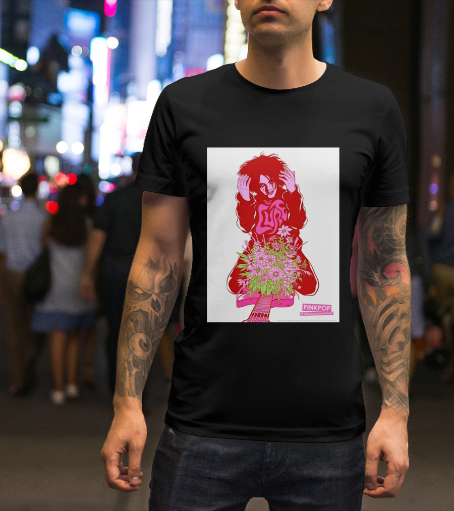 The Cure Pinkpop Festival Landgraaf Netherlands 20 June 2026 Exclusive Flowers And Guitar T-Shirt