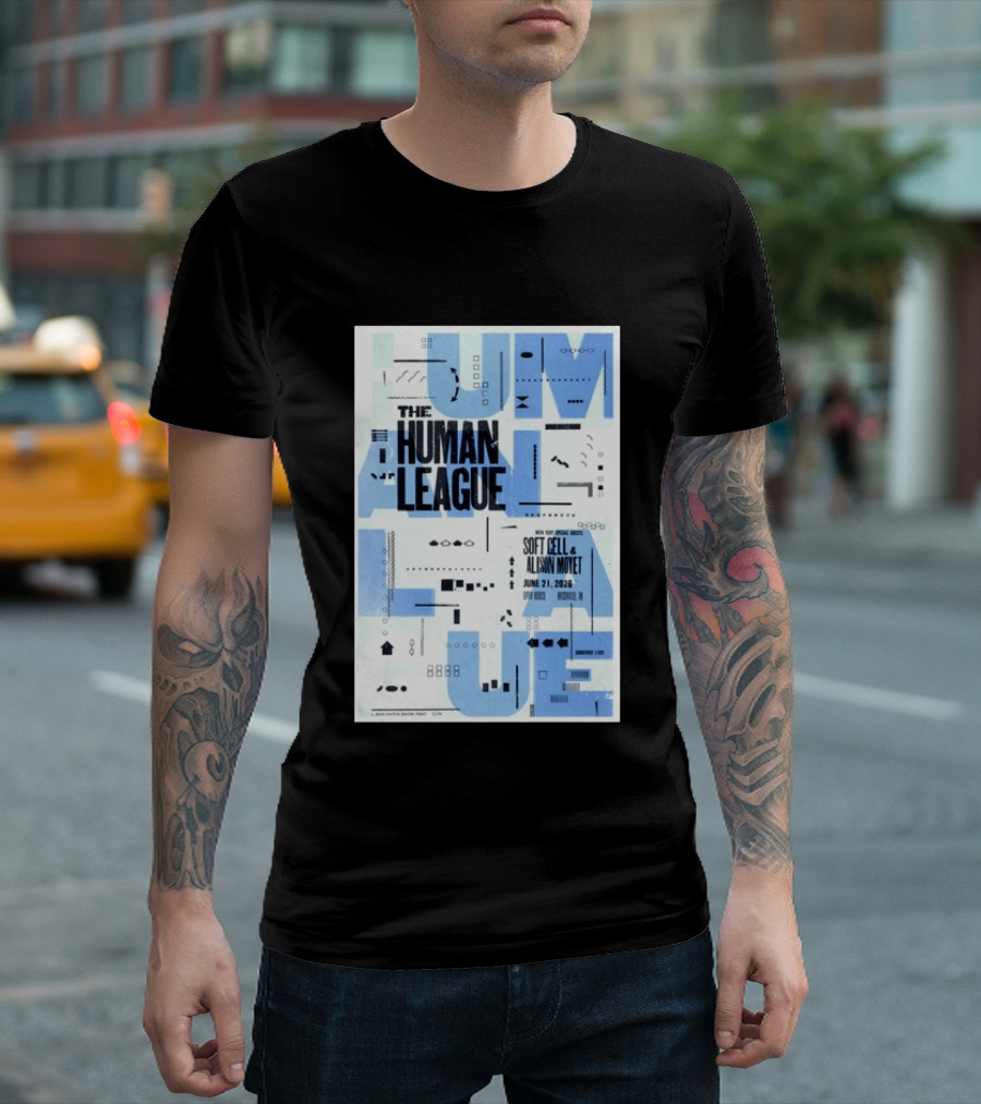 The Human League Soft Cell Alison Moyet June 21 2026 Nashville T-Shirt