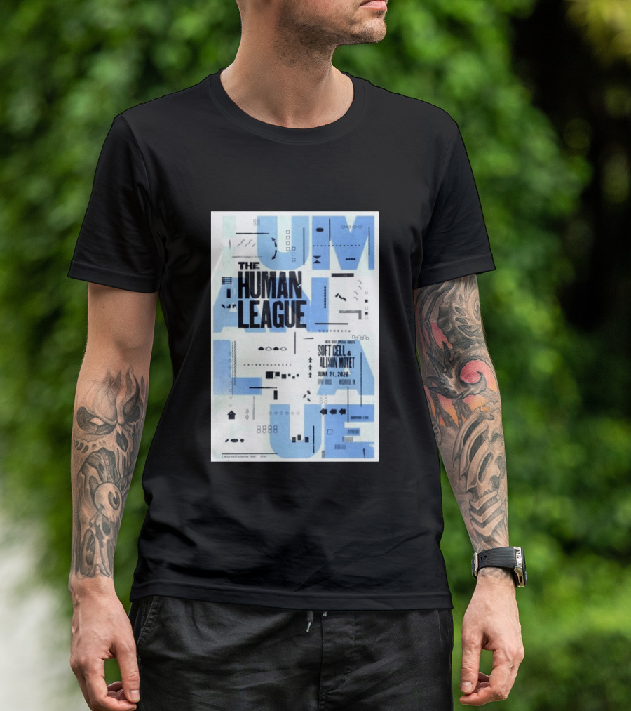 The Human League Soft Cell Alison Moyet June 21 2026 Nashville T-Shirt