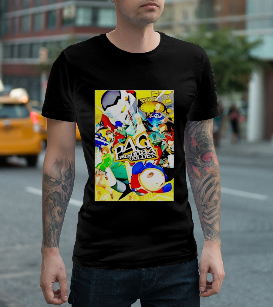 Persona 4 Golden P4G Main Cast Izanagi Teddie Kanji Naoto Chie Yosuke Yukiko Margaret T-Shirt