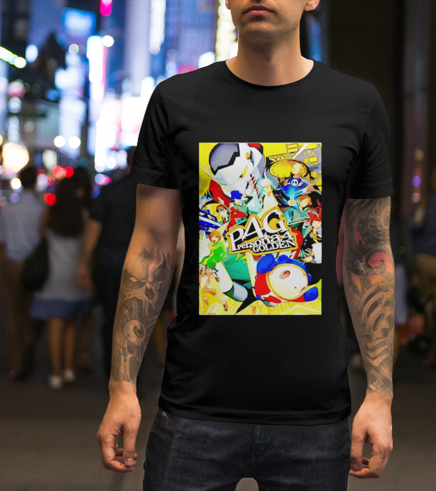 Persona 4 Golden P4G Main Cast Izanagi Teddie Kanji Naoto Chie Yosuke Yukiko Margaret T-Shirt