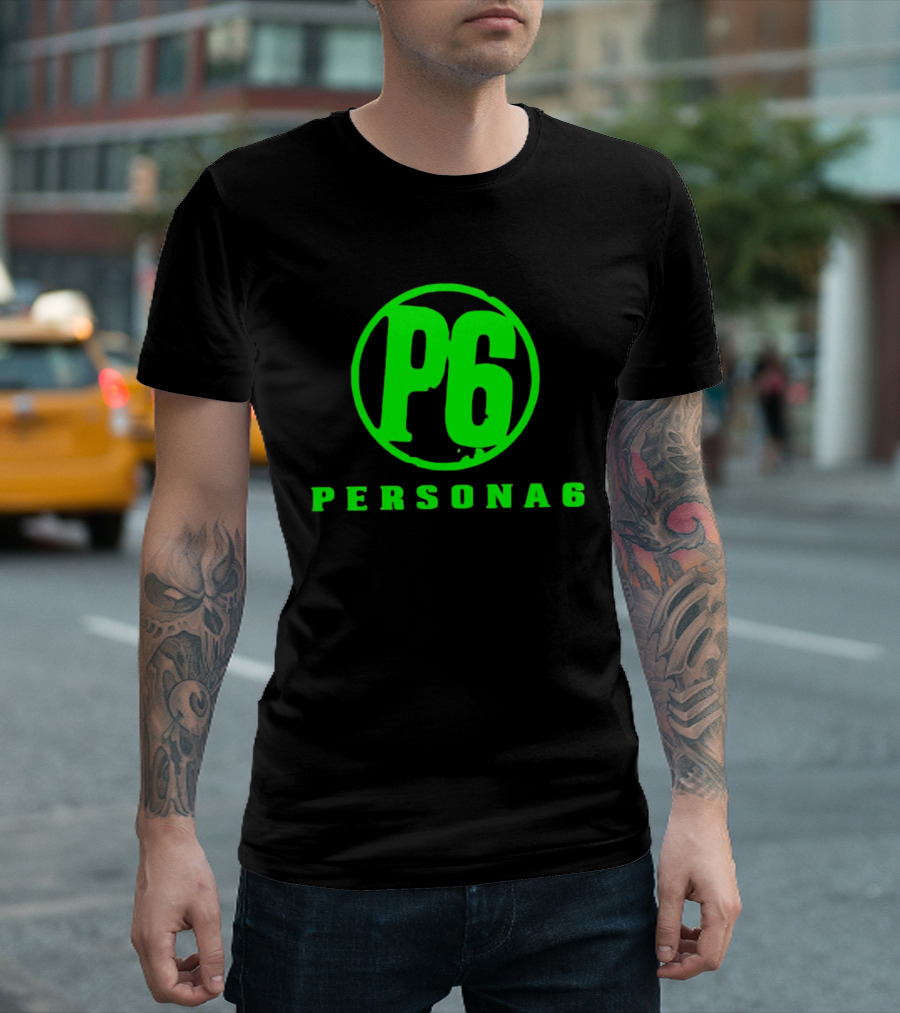Persona 6 P6 Gaming Series Retro Green T-Shirt