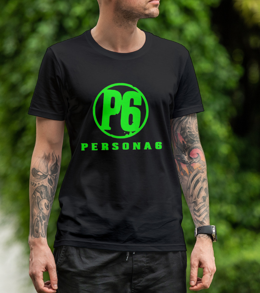 Persona 6 P6 Gaming Series Retro Green T-Shirt