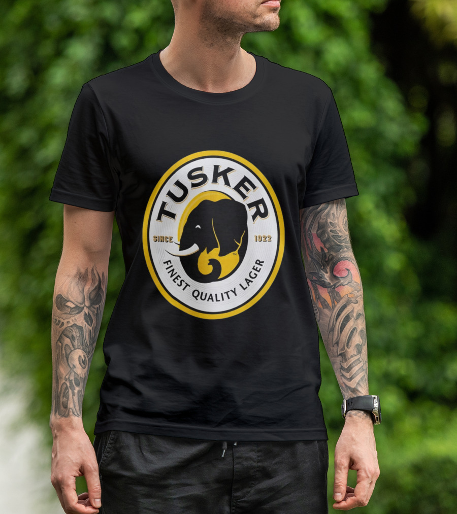 Tusker Elephant Finest Quality Lager Since 1922 T-Shirt