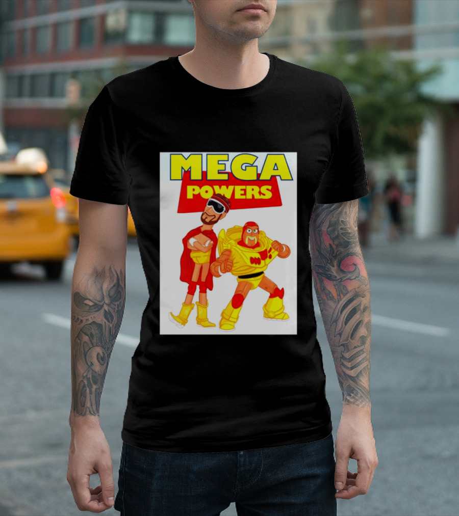 Randy Macho Man Savage Buzz Lightyear Hulk Hogan Toy Story WWE Mega Powers T-Shirt