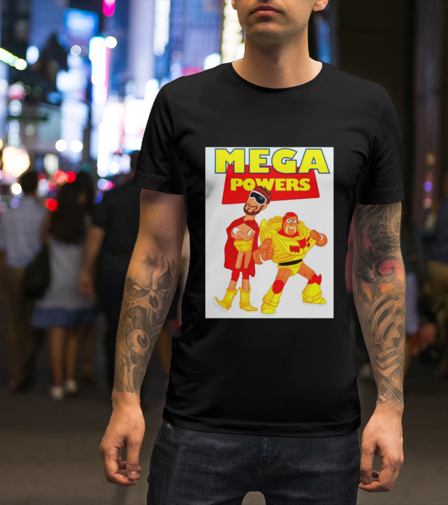 Randy Macho Man Savage Buzz Lightyear Hulk Hogan Toy Story WWE Mega Powers T-Shirt