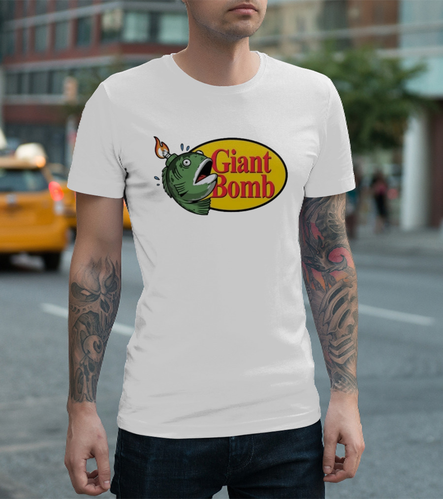 Giant Bomb Fish With Explosive Head T-Shirt