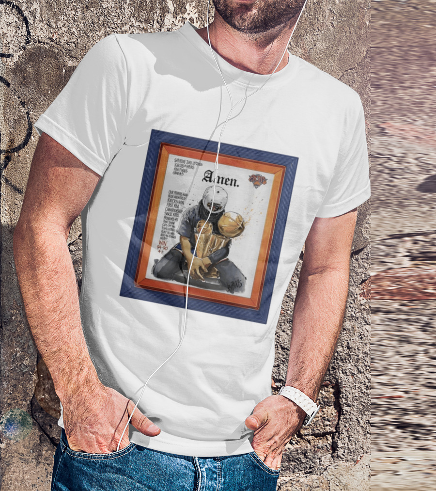 Saturday June 15 2026 Knicks Spurs NBA Finals Game 6 Amen Knicks Win First NBA Championship Since 1973 Win 4 90 47 T-Shirt