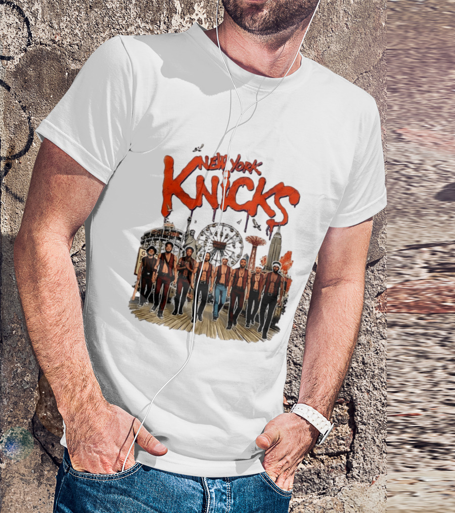 New York Knicks The Warriors Coney Island Gang Ferris Wheel Empire State Building T-Shirt