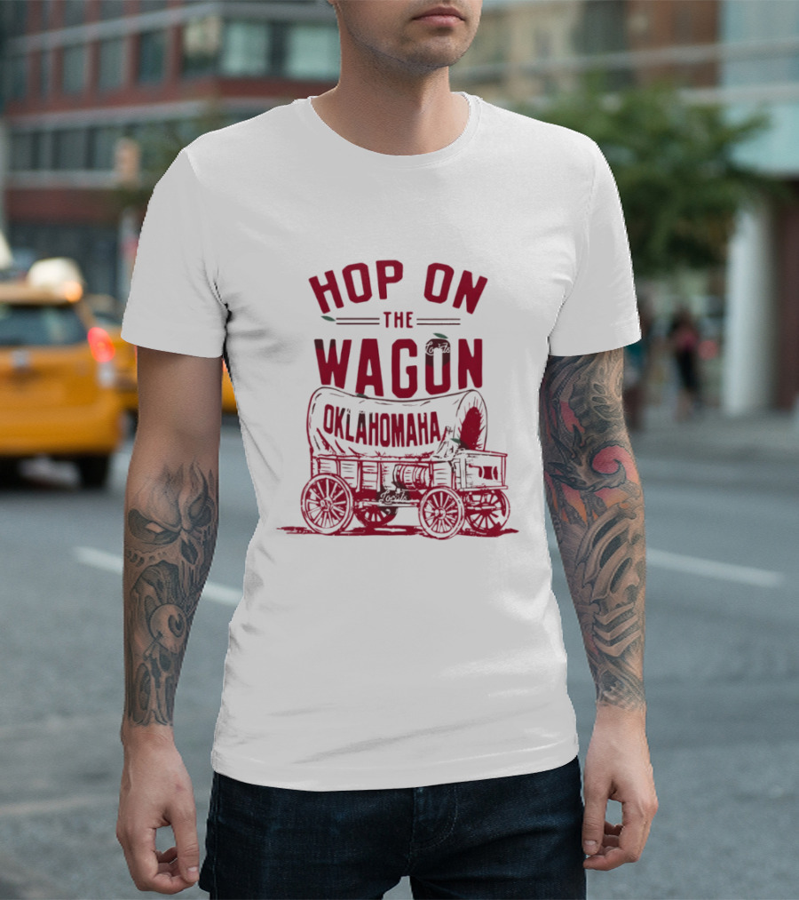 Oklahoma Sooners Baseball 2026 NCAA Hop On The Wagon Oklahomaha T-Shirt