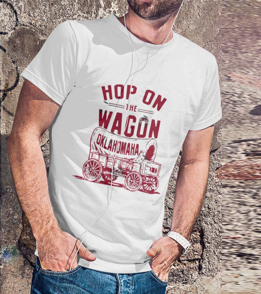 Oklahoma Sooners Baseball 2026 NCAA Hop On The Wagon Oklahomaha T-Shirt