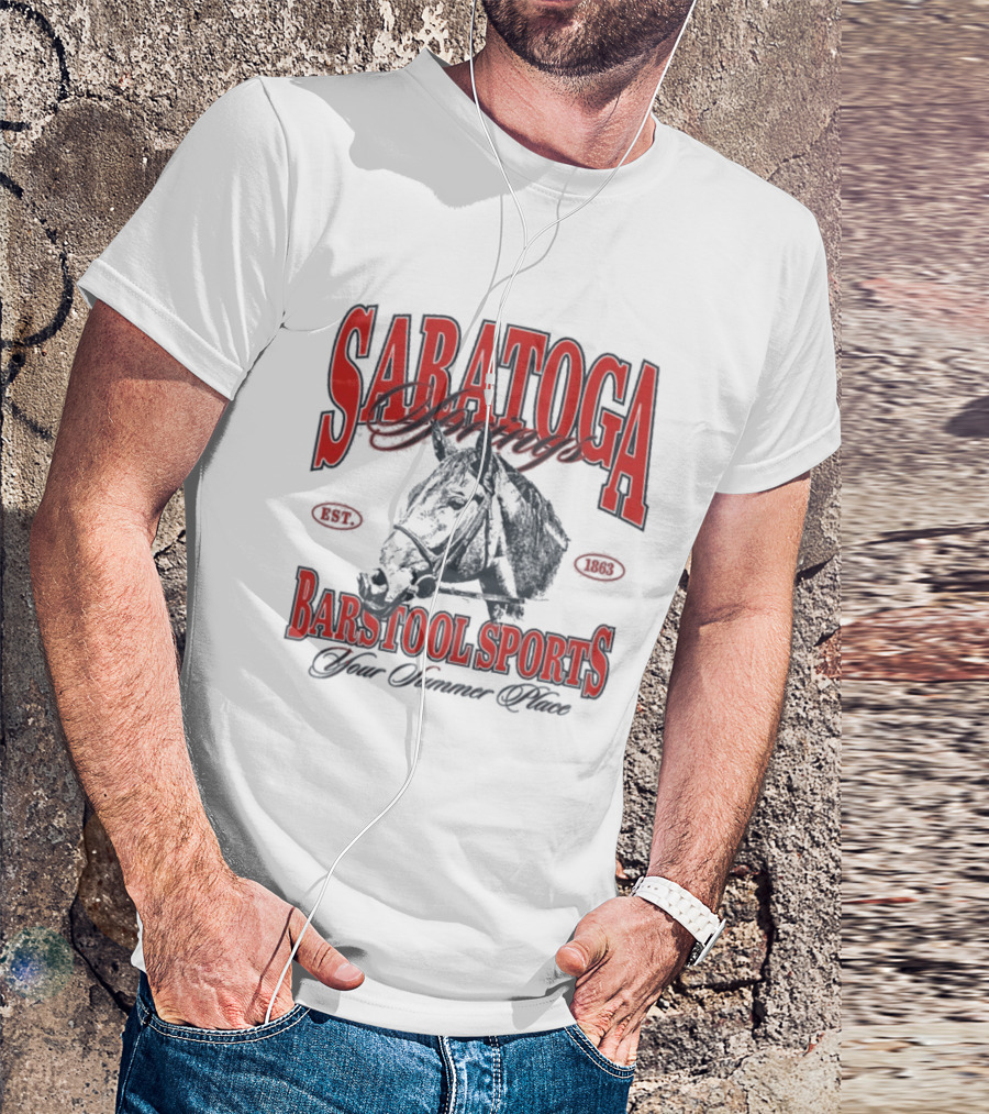 Saratoga Springs Barstool Sports Horse Racing 2026 Your Summer Place T-Shirt