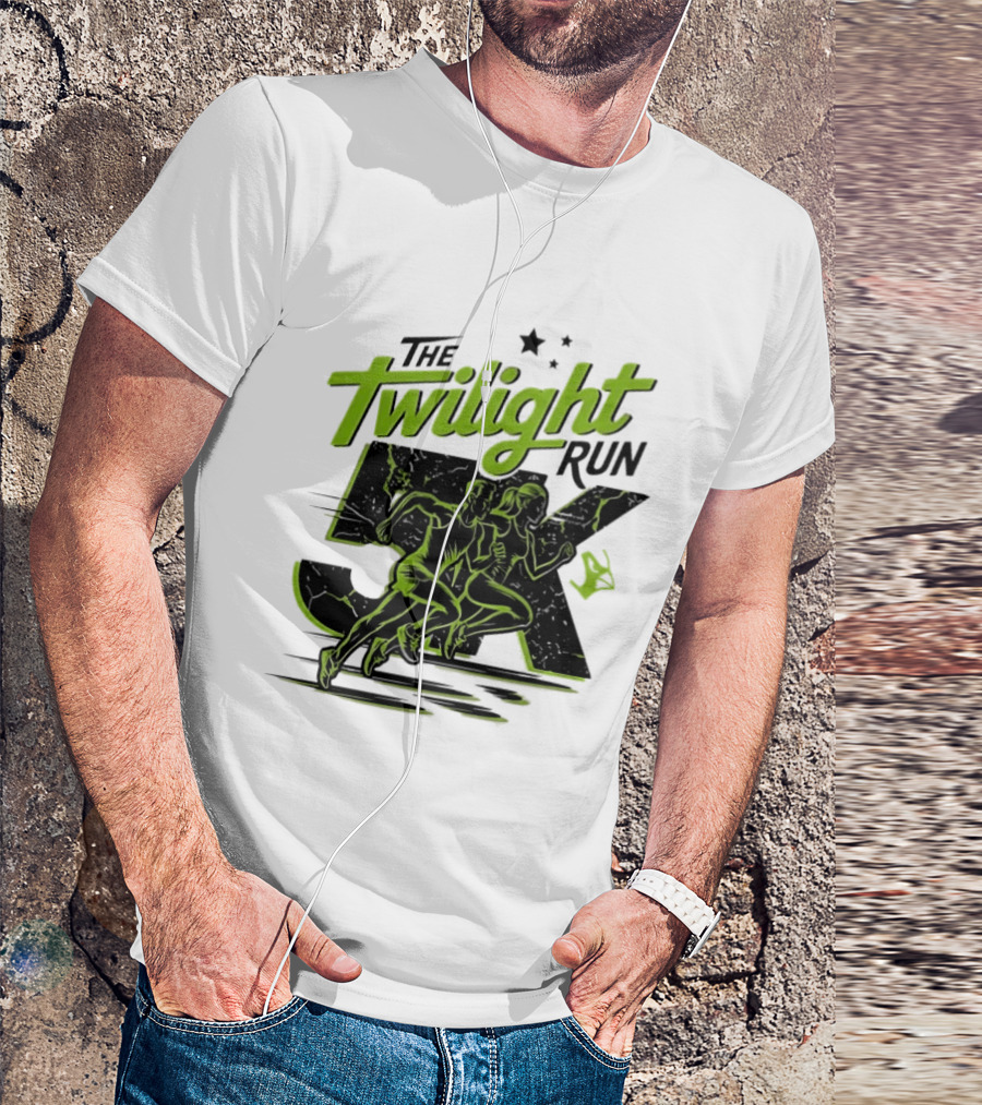 The Twilight Run 5K Runners And Stars Night Race Event T-Shirt