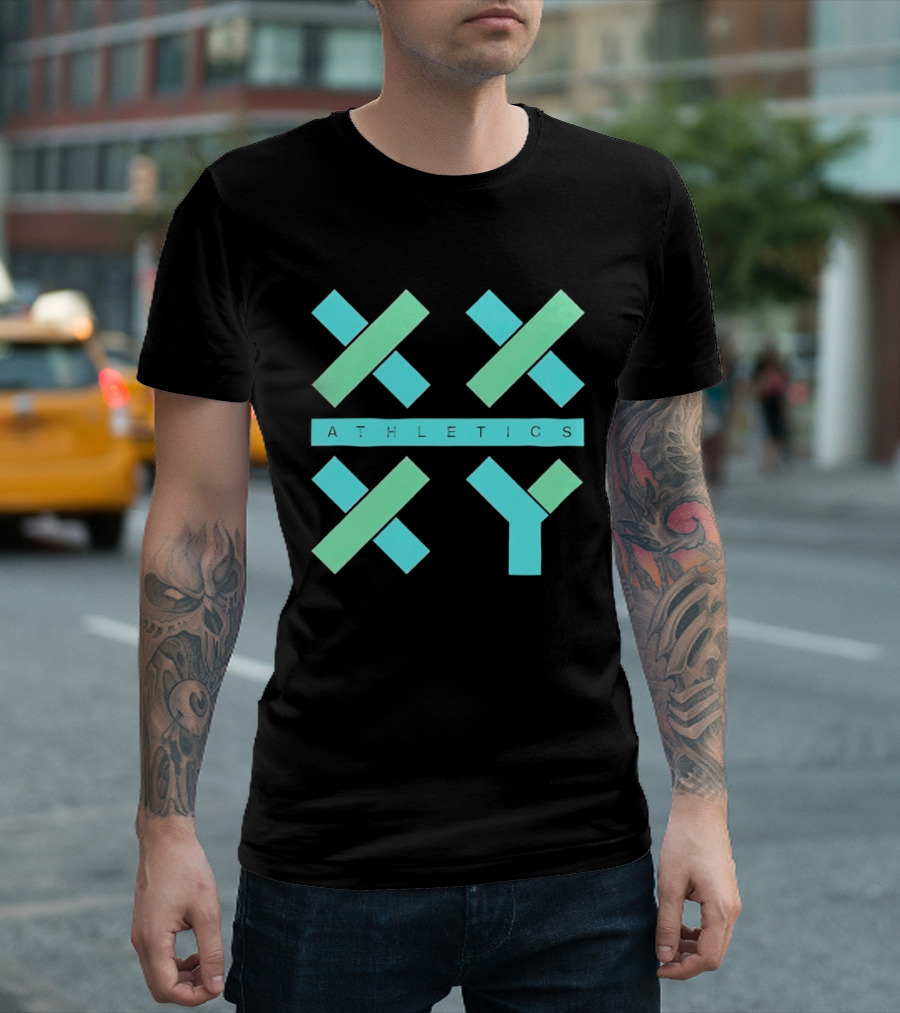 Athletics X Y Geometric Shapes Sports Abstract T-Shirt