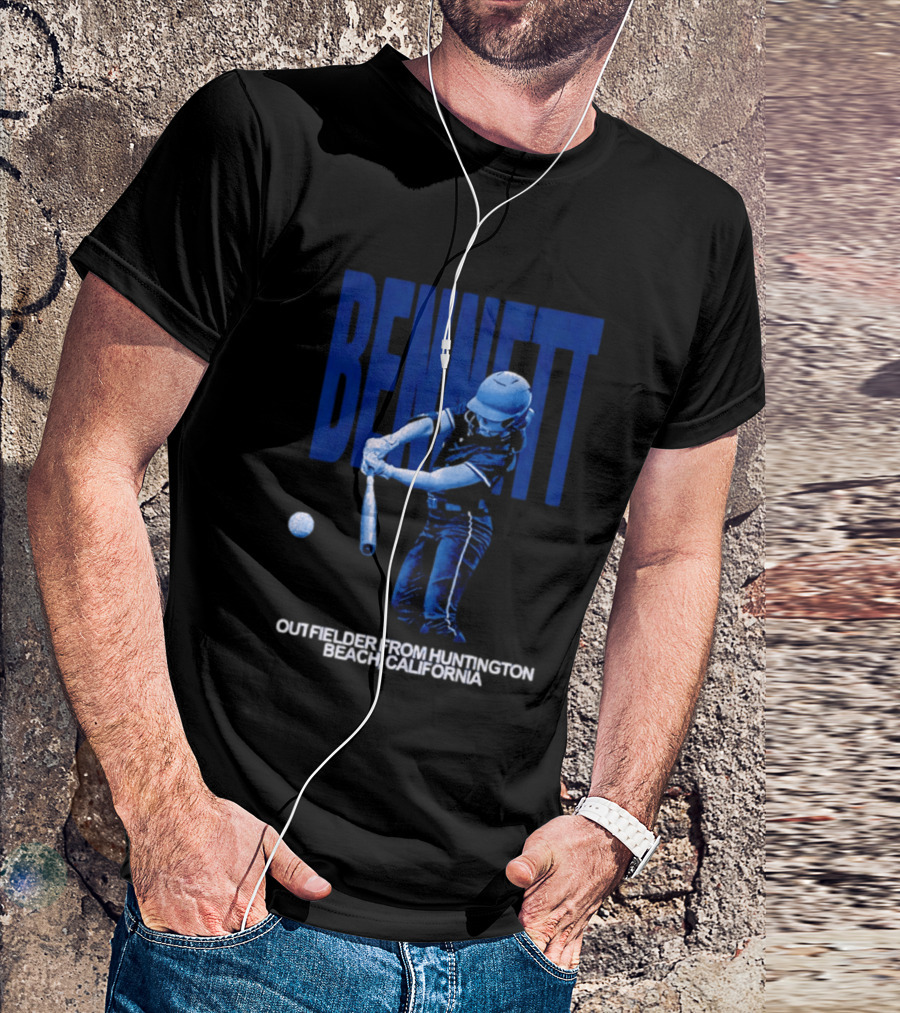 Bennett Outfielder Huntington Beach California Baseball Player T-Shirt