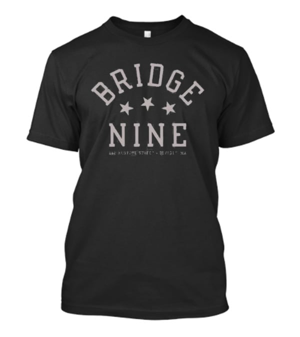 Bridge Nine 3 Stars 282 Rantoul Street Beverly MA T-Shirt