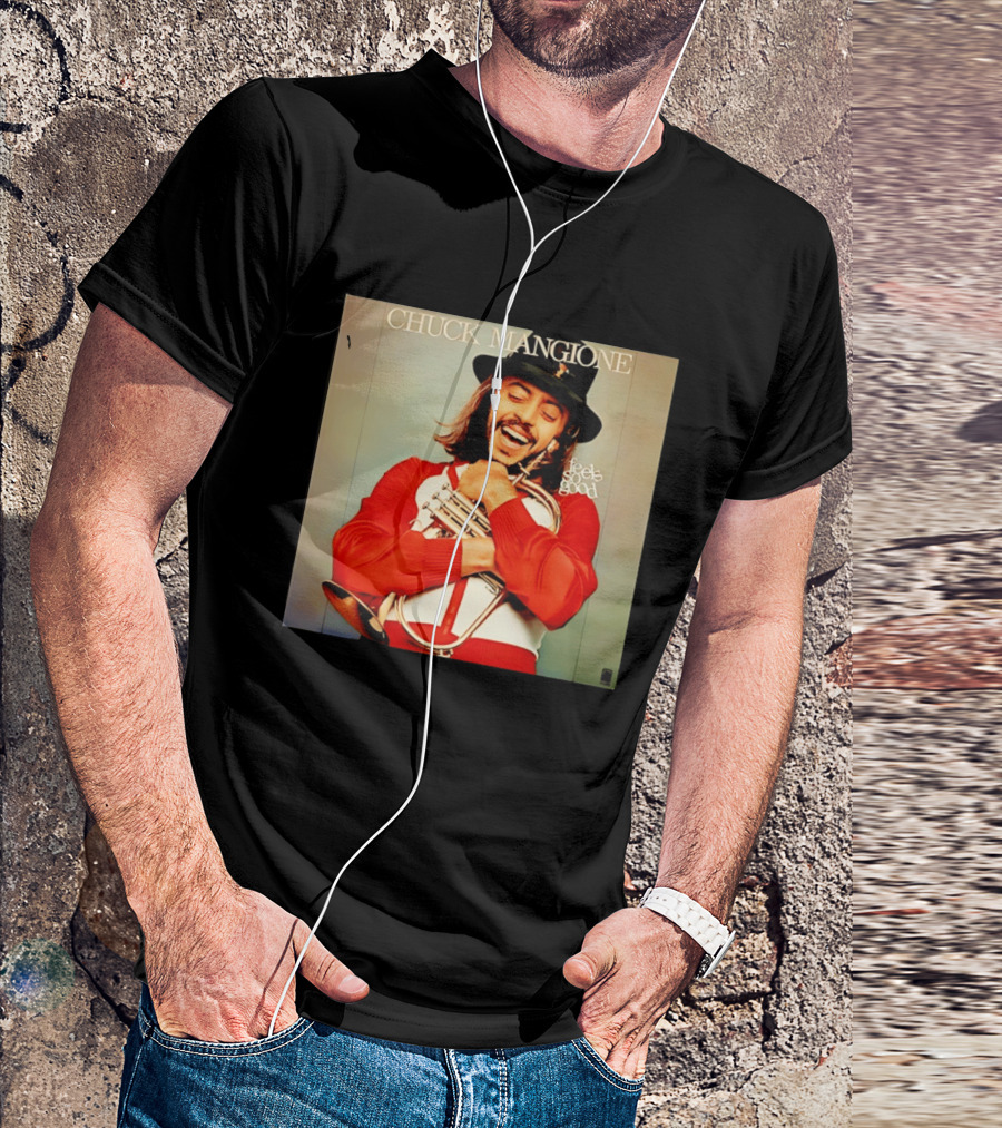 Chuck Mangione Feels So Good Iconic Album Cover With Flugelhorn Player In Red And White Outfit T-Shirt