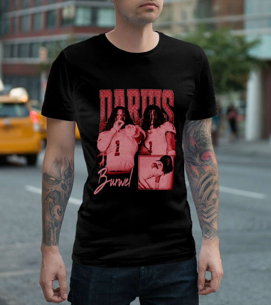 Darius Burwell Football Player Athlete Sports Number 1 T-Shirt