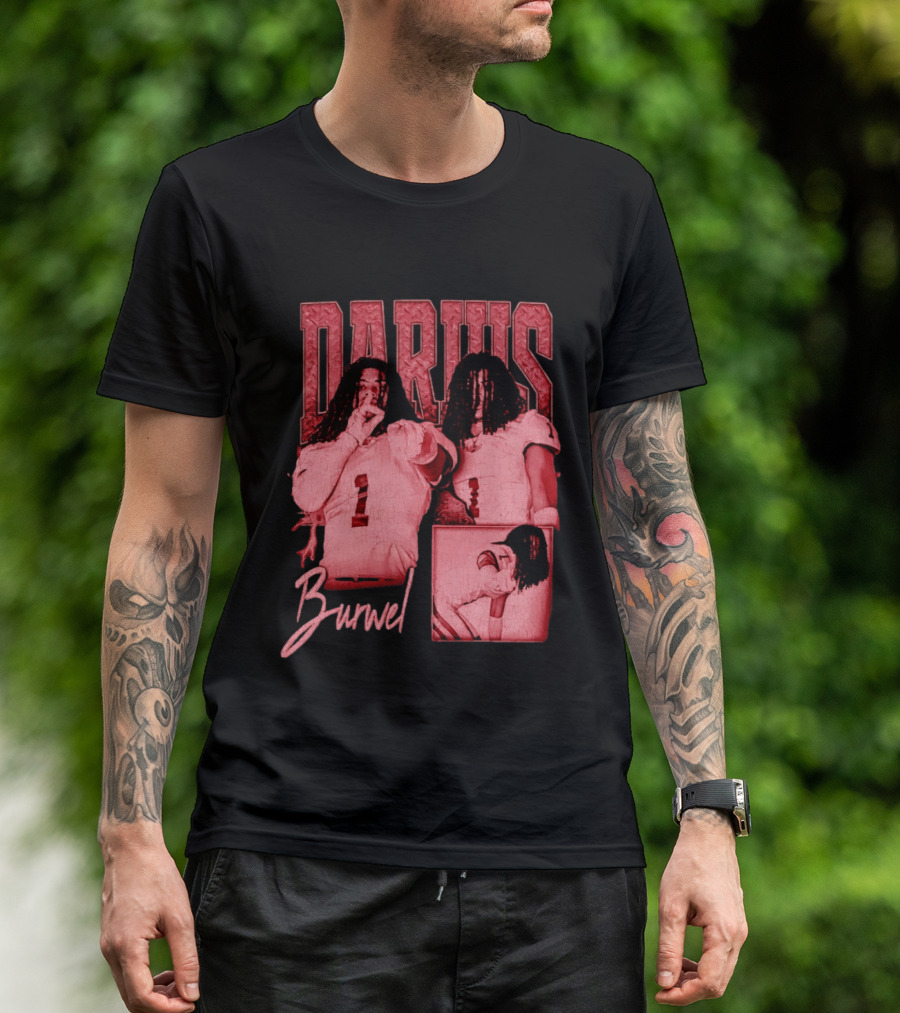Darius Burwell Football Player Athlete Sports Number 1 T-Shirt