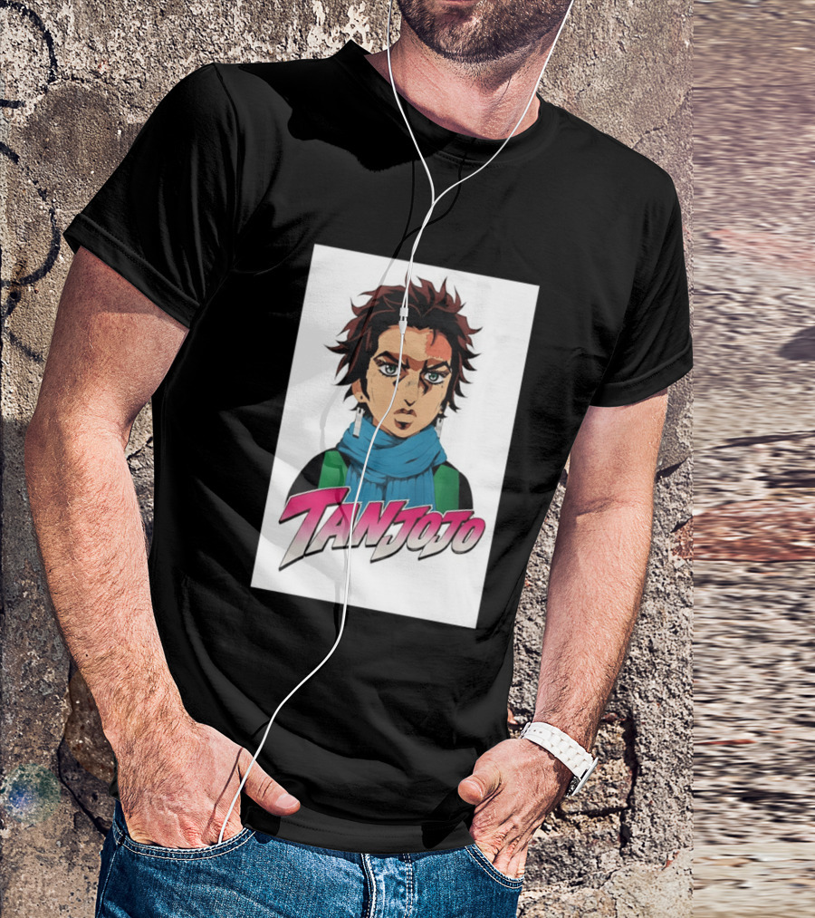 Tan JoJo Anime Manga Character Fusion T-Shirt