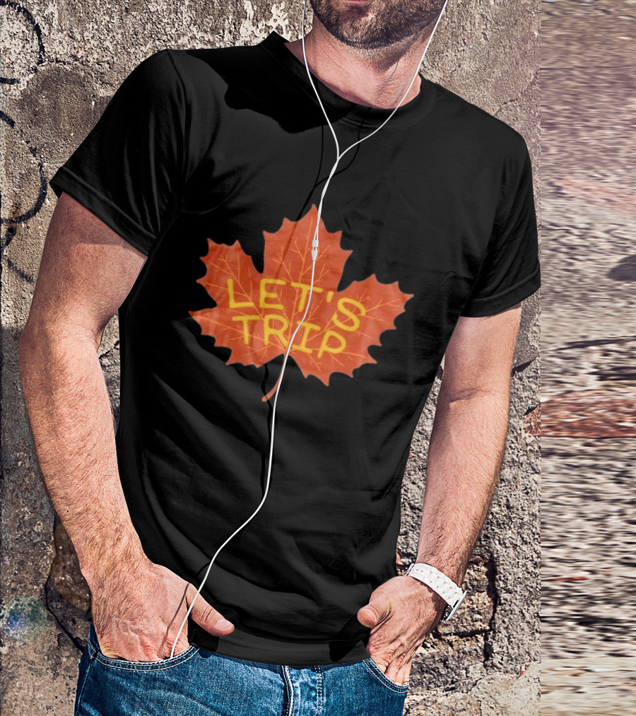 Let's Trip Maple Leaf Autumn Adventure T-Shirt