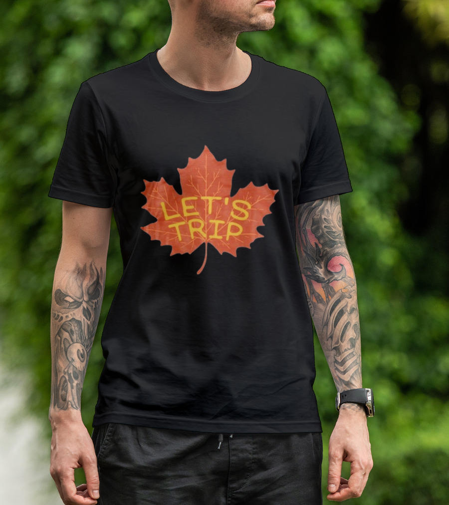 Let's Trip Maple Leaf Autumn Adventure T-Shirt