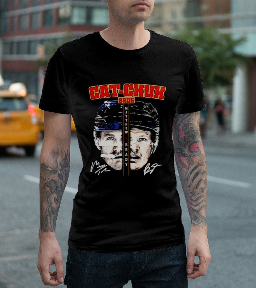 Florida Cat Chuk Bros Matthew Brady Tkachuk Signatures T-Shirt
